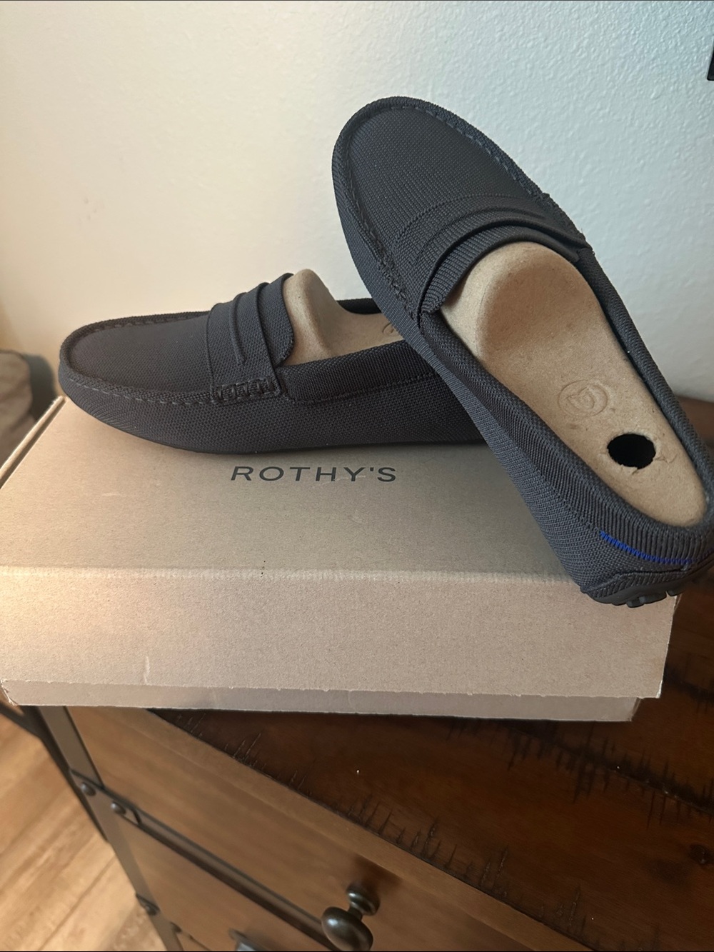 Rothy's Men's Black Penny Loafers - Comfortable Slip-On Driving Shoes